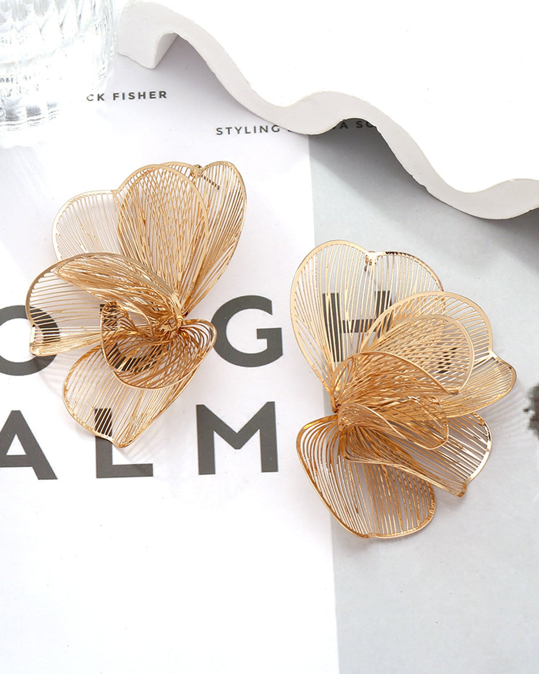 Brincos de Ouro Radiantes