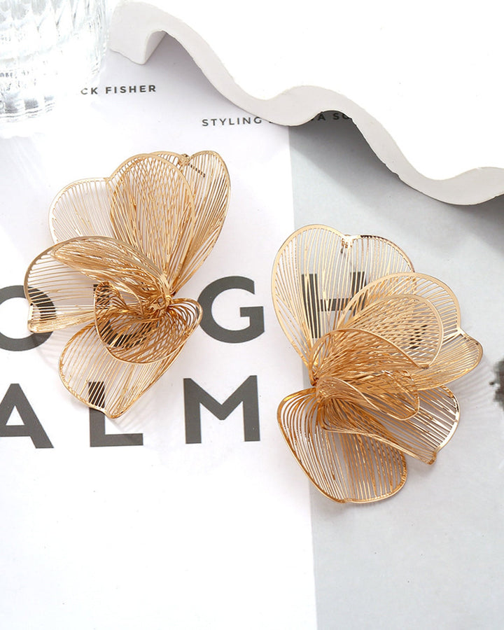 Brincos de Ouro Radiantes