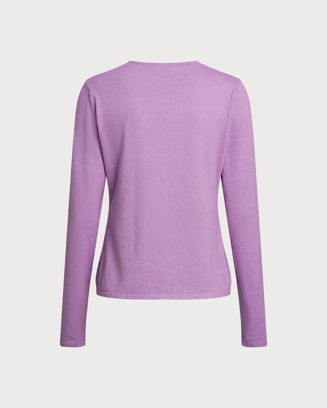 Cardigan roxo canelado de tricô luxuoso – essencial para o dia a dia, aconchegante