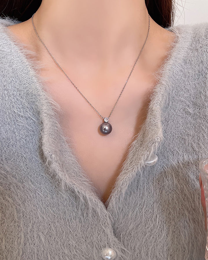 Colar de prata esterlina elegante para mulher