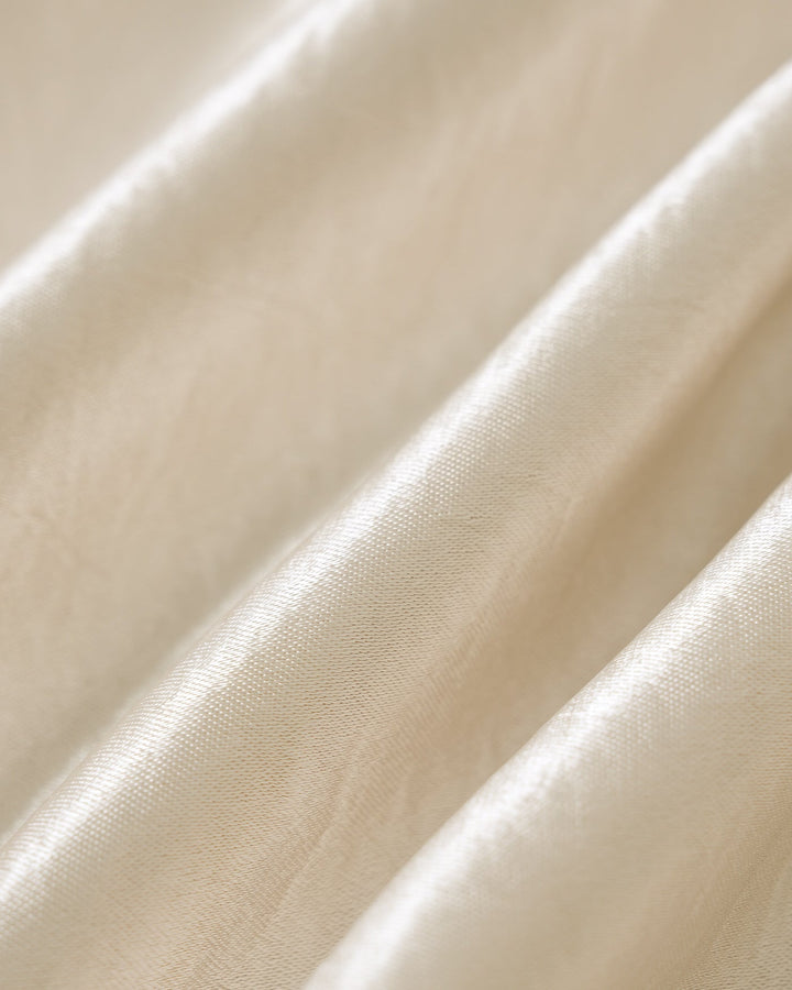 Calças casuais de cintura elástica na cor pêssego para conforto diário